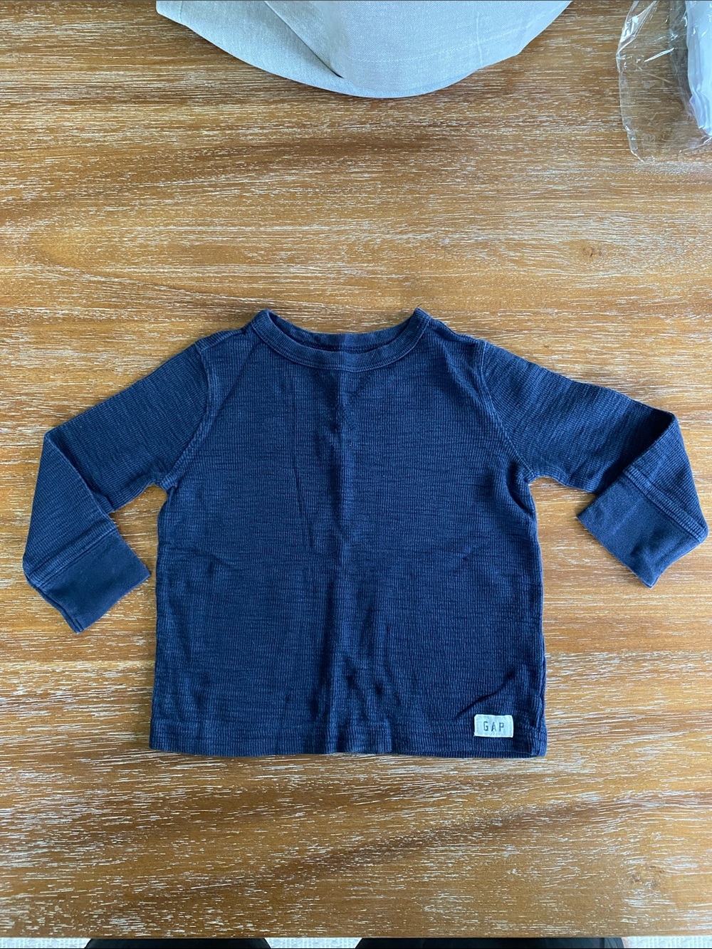 GAP 18-24 Month Navy Long-Sleeve Thermal Tee for Kids